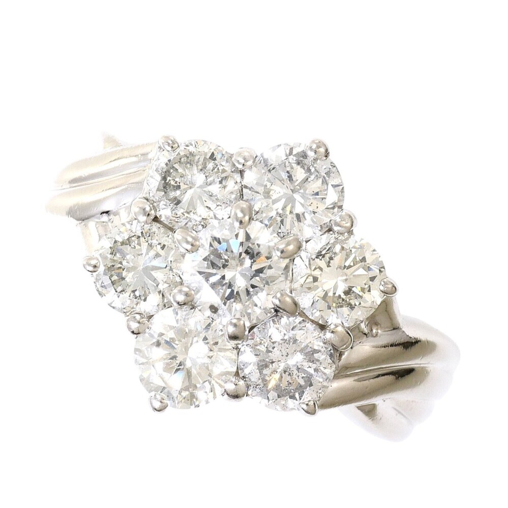 VINTAGE Silver Diamond Ring